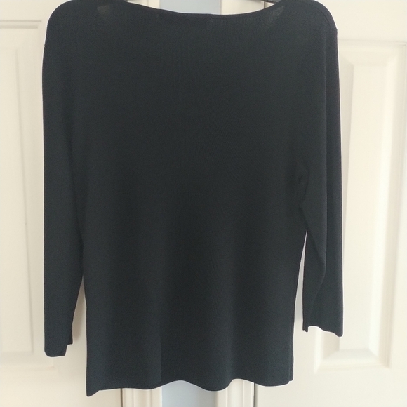 Lucia Burns Christmas Tree Beads & Sequins Top L - Picture 8 of 9